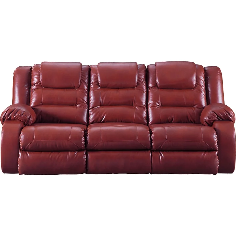 how to restore sofa fabric-Vacherie Reclining Sofa - Salsa