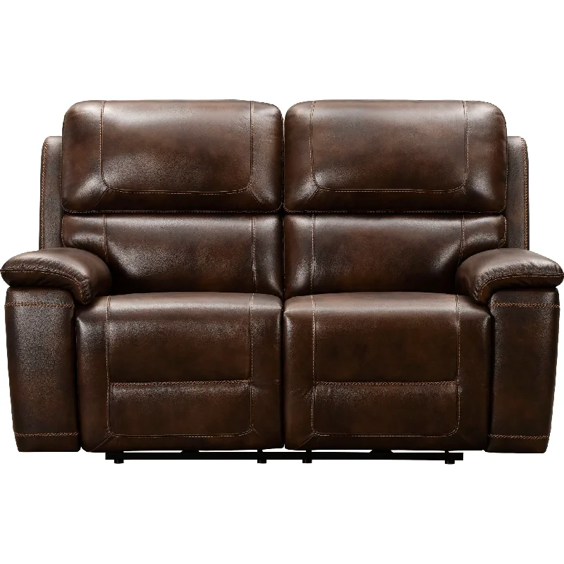 velvet sofa decor ideas-Wentler Power Reclining Loveseat With Power Headrest - Brown